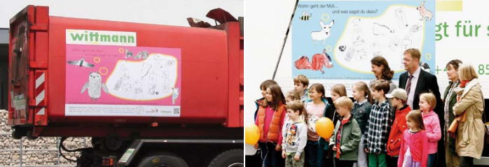 Kunst und Abfall im Einklang